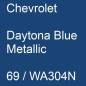 Preview: Chevrolet, Daytona Blue Metallic, 69 / WA304N.